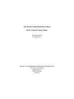 The Duration of Bank Retail Interest Rates BY Ben R. Craig and Valeriya Dinger ppt