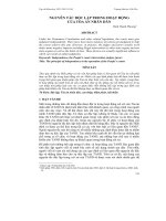 NGUYÊN TẮC ĐỘC LẬP TRONG HOẠT ĐỘNG CỦA TÒA ÁN NHÂN DÂN doc