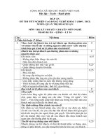 đáp án đề thi lý thuyết-quản trị khách sạn-mã đề thi qtks_th(14)