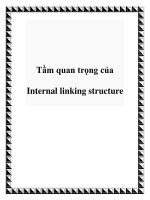 Tầm quan trọng của Internal linking structure pptx