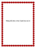 Những kiến thức cơ bản về phát ban của trẻ pdf