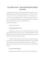 Free Media Converter - Công cụ chuyển đổi media miễn phí mà đa năng ppt