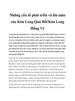 Những yếu tố phát triển và lên màu của Kim Long Quá Bối/Kim Long Hồng Vỹ pdf