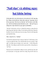 ''''Nail dạo'''' và những nguy hại khôn lường docx