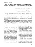 Biến thế Ebnai ở bệnh nhân ung thư vòm múi họng Việt Nam, Trung Quốc và ở người Việt Nam bình thường docx