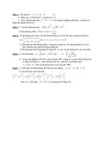 Đề Thi Thử Đại Học Khối A, A1, B, D Toán 2013 - Phần 21 - Đề 4 pptx