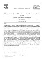 Effects of initial form of chromium on electrokinetic remediation in clays