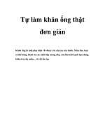 Tự làm khăn ống thật đơn giản pdf