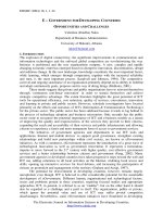 E – GOVERNMENT FOR DEVELOPING COUNTRIES: OPPORTUNITIES AND CHALLENGES doc