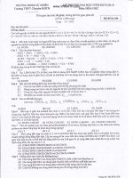 ĐỀ THI THỬ ĐẠI HỌC LẦN THỨ 4 NĂM 2013 MÔN HÓA HỌC - Trường ĐHKH TỰ NHIÊN - MÃ ĐỀ THI 298 pptx