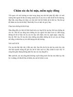 Chăm sóc da bé mịn, mềm ngày đông pot