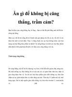 Ăn gì để không bị căng thẳng, trầm cảm potx