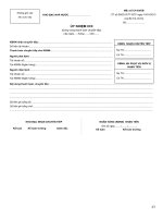 Ủy nhiệm chi (dùng trong thanh toán chuyển tiếp) pptx