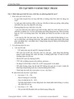 Ôn tập và trả lời môn Vi Sinh Thực Phẩm pptx