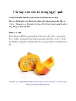 Các loại rau nên ăn trong ngày lạnh pptx