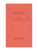 radically elementary probability theory - edward nelson