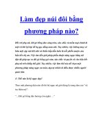 Làm đẹp núi đôi bằng phương pháp nào? potx