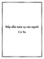 Hấp dẫn món rạ của người Cơ Tu pot