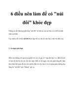 6 điều nên làm để có 