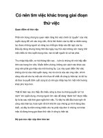 Có nên tìm việc khác trong giai đoạn thử việc ppt