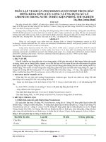 Phân lập vi khuẩn pseudomonas stutzeri trong đất đồng bằng sông Cửu Long và ứng dụng xử lý amonium trong nước ở điều kiện phòng thí nghiệm pptx