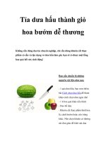 Tỉa dưa hấu thành giỏ hoa bướm dễ thương doc
