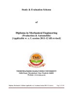 Diploma in Mechanical Engineering (Production & Automobile) doc