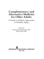 Complementary and Alternative Medicine for Older Adults A Guide to Holistic Approaches to Healthy Aging ppt