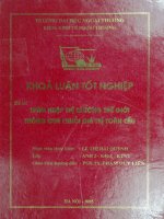thâm nhập thị trường thế giới thông qua chuỗi giá trị toàn cầu