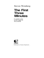 The first three minutes   a modern view of the origin of the universe   s  weinberg