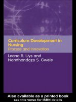 Curriculum Development in Nursing Process and Innovations ppt
