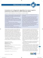 Evaluation of a diagnostic algorithm for smear-negative pulmonary tuberculosis in HIV-infected adults doc