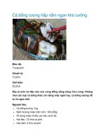 Cá bống tượng hấp nấm ngon khó cưỡng ppt