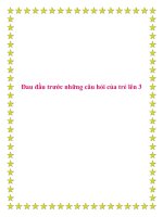 Đau đầu trước những câu hỏi của trẻ lên 3. doc