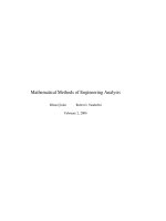 mathematical methods of engineering analysis - e. cinlar, r. vanderbei