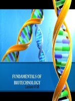 FUNDAMENTALS OF BIOTECHNOLOGY