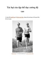 Tác hại của tập thể dục cường độ cao potx