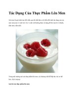 Tác Dụng Của Thực Phẩm Lên Men potx