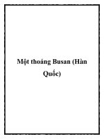 Một thoáng Busan (Hàn Quốc) docx