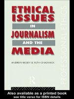 Ethical Issues in Journalism and the Media potx