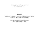 đáp án đề thi lí thuyết tốt nghiệp khóa 3 - kỹ thuật chế biến món ăn - mã đề thi ktcbma - lt (46)