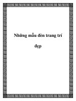 Những mẫu đèn trang trí đẹp pdf