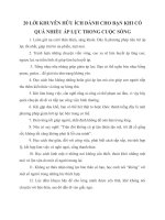 20 lời KHUYÊN hữu ÍCH DÀNH CHO bạn KHI có QUÁ NHIỀU áp lực TRONG CUỘC SỐNG