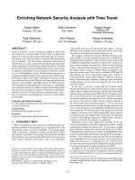 Enriching Network Security Analysis with Time Travel pot