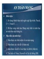 An toàn mạng chương 1