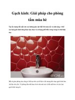 Gạch kính: Giải pháp cho phòng tắm mùa hè pot