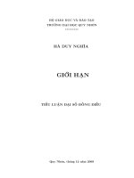 Tiểu luận:Đại số đồng đều ppt