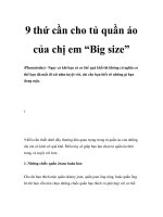 9 thứ cần cho tủ quần áo của chị em “Big size” ppt