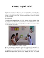 Có thai, ăn gì để khỏe? pot