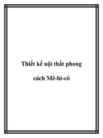 Thiết kế nội thất phong cách Mê-hi-cô docx